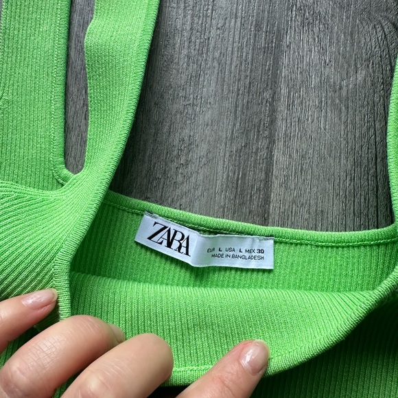 Zara square neck crop top - Picture 2 of 3